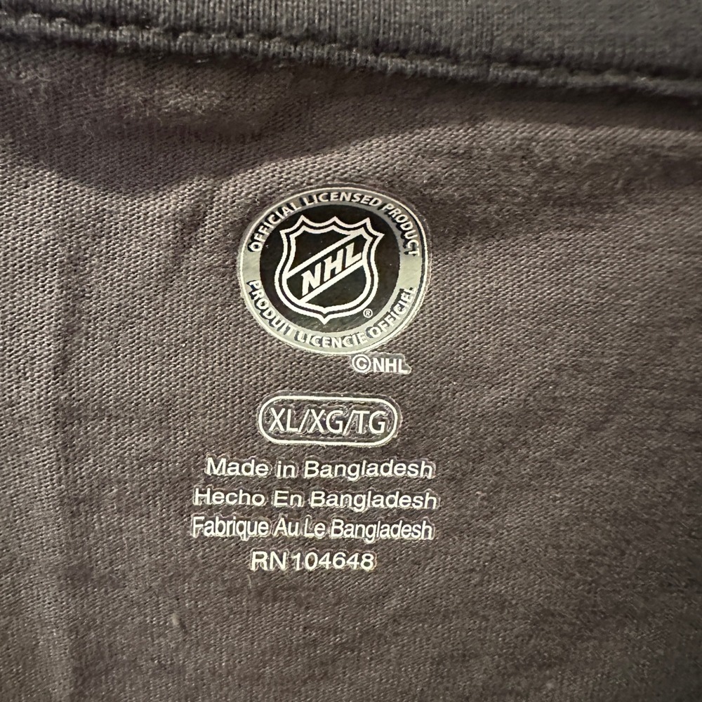 Pittsburgh Penguins NHL Long Sleeve T-Shirt XL Gray Black Gold Hockey - Picture 4 of 5